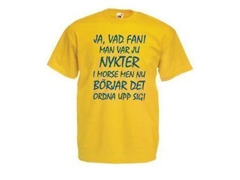 SÄLLSKAPSRESAN T-SHIRT - Nykter I Morse HELT NY Stl XL