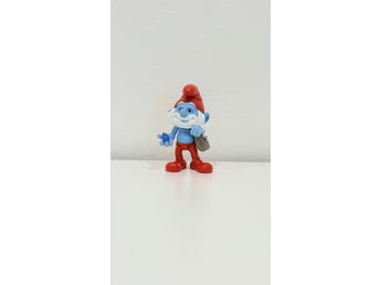 Smurf Gammelsmurfen figur med väska och kristall