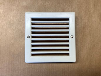 1st ventilgaller i plast och aluminium, funkis, ventilation.