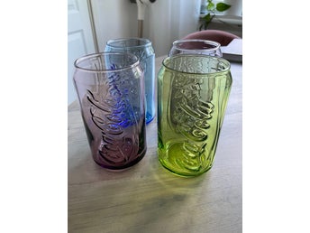 McDonalds Coca Cola Glas Burk modell 4 st Retro Samling