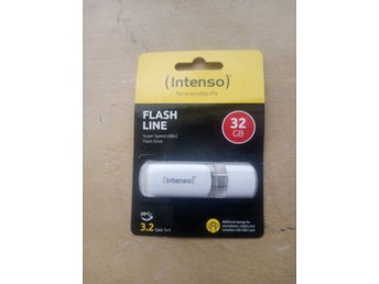 Intenso Flash Line USB-C Minne USB 3.2 – Helt NYTT & Oöppnat!