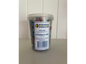 Stenkulor i plastburk