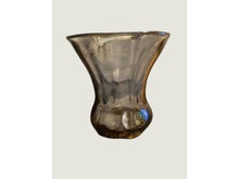 Elegant Fluted Glass Decorative Vase image 2