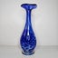 Murano stil vas koboltblå optisk vridning konstglas 25,5 cm design