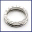 BVLGARI, Ring 18K Vitguld (Storlek: 53/17 mm, Vikt: 6,2g)